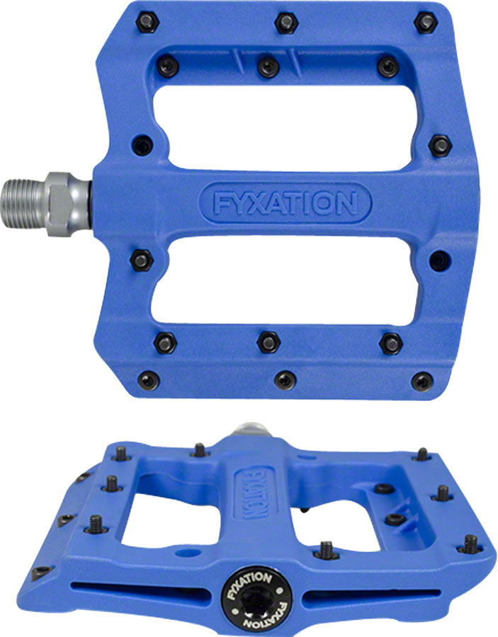 Load image into Gallery viewer, Fyxation Mesa MP Pedals - Platform Composite/Plastic 9/16" Blue
