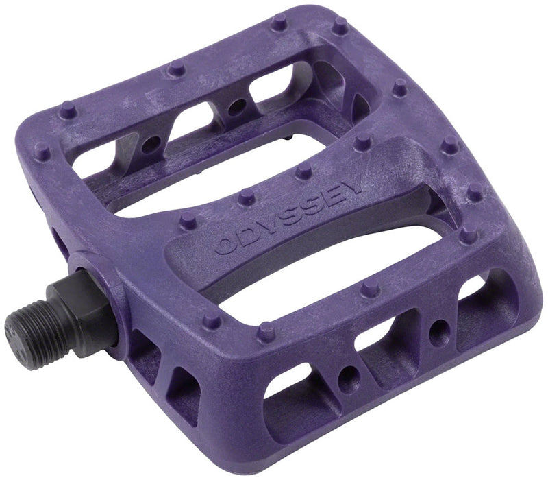 Load image into Gallery viewer, Odyssey Twisted PC Pedals - Platform Composite/Plastic 9/16" Midnight Purple
