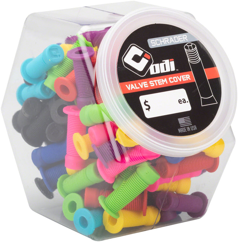 Load image into Gallery viewer, ODI Schrader Valve Stem Caps Candy Jar
