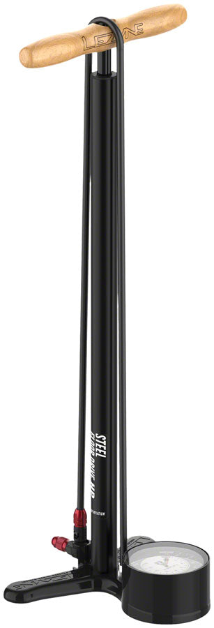 Load image into Gallery viewer, Lezyne Steel Floor Drive Floor Pump with 3.5" Gauge ABS Pro Head Flat Black
