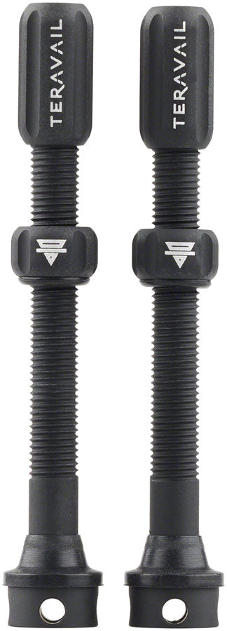 Load image into Gallery viewer, Teravail Alloy Tubeless Valves - Pair 60mm Matte Black
