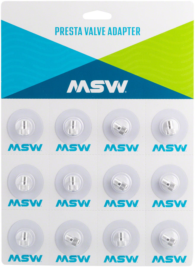 Load image into Gallery viewer, MSW Presta Valve Adapter - Card of 12
