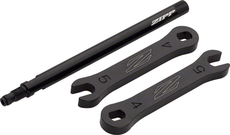 Load image into Gallery viewer, Zipp Tangente Aluminum Knurled Valve Extender - 98mm 1080 1 Piece Removable Presta Valve BLK
