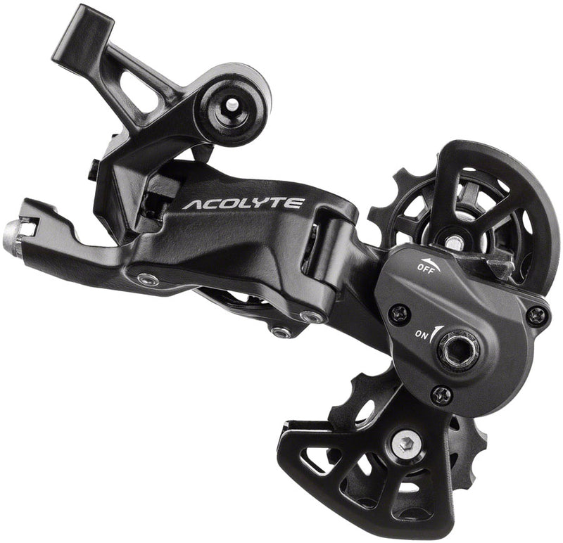 Load image into Gallery viewer, microSHIFT Acolyte Super Short Rear Derailleur - 8 Speed Super Short Cage BLK With SpringLock
