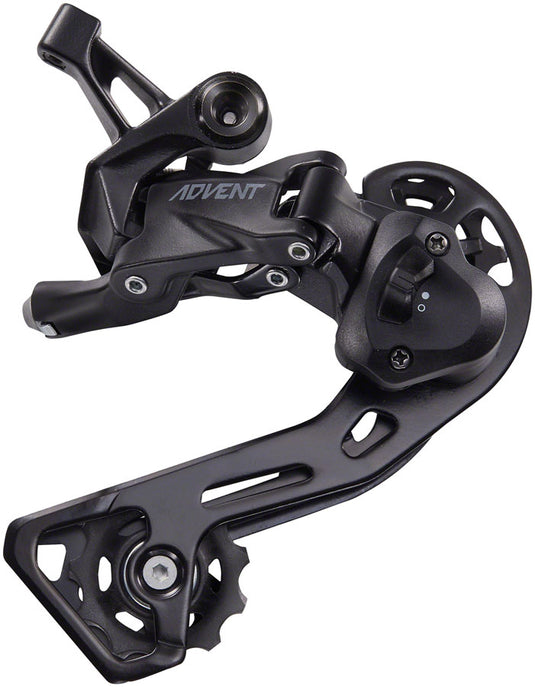 microSHIFT ADVENT Rear Derailleur - 9 Speed Medium Cage Black With Clutch