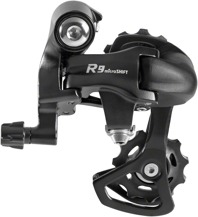 Load image into Gallery viewer, microSHIFT R9 Rear Derailleur - For use 9-Speed Shimano Compatible Road Systems Short Cage BLK
