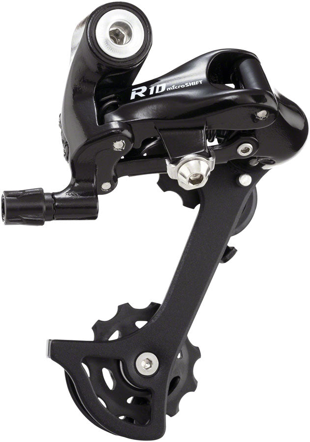 Load image into Gallery viewer, microSHIFT R10 Rear Derailleur - 10-Speed Medium Cage Shimano Road Compatible BLK
