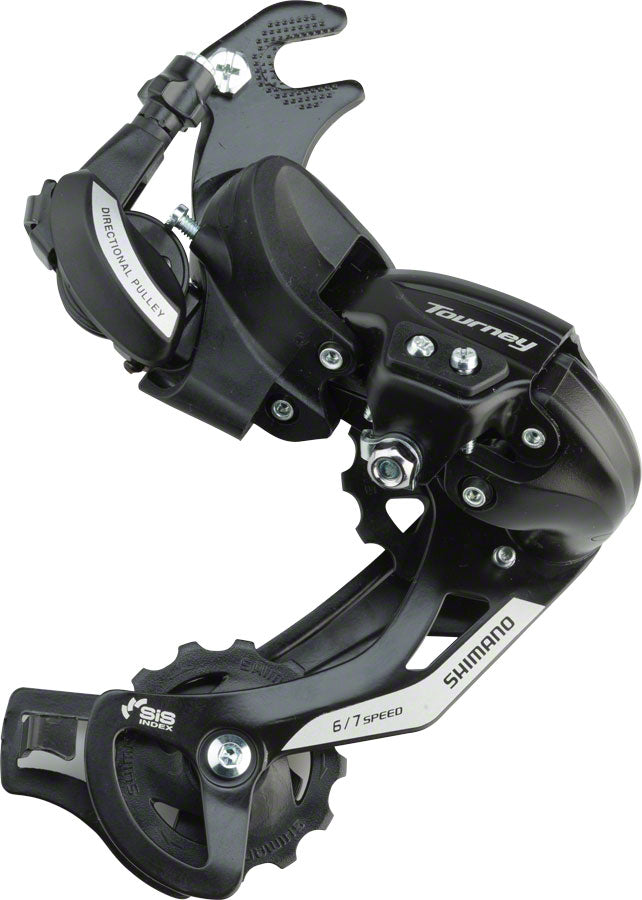Load image into Gallery viewer, Shimano Tourney RD-TY500-SGS Rear Derailleur - 67 Speed Long Cage BLK Dropout Claw Hanger
