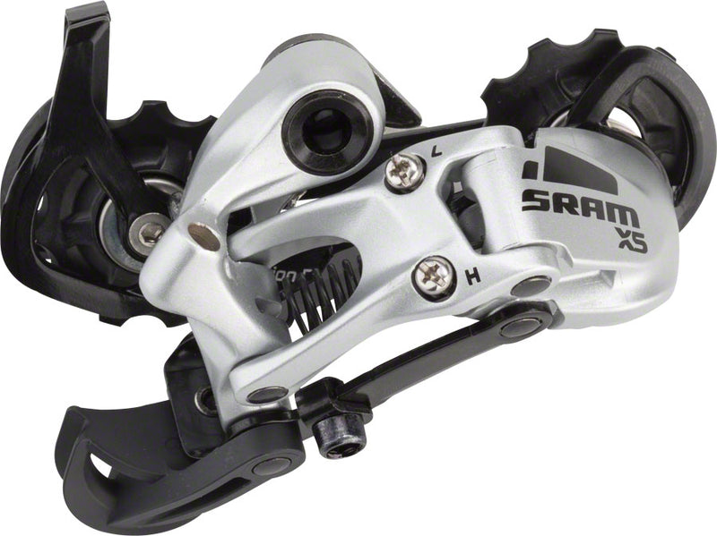 Load image into Gallery viewer, SRAM X5 Rear Derailleur - 9 Speed Medium Cage Silver
