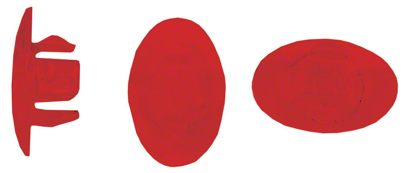 Load image into Gallery viewer, Velocity Rim Plug: Fits 7.7mm-8.3mm Diameter Holes Red Bag of 72
