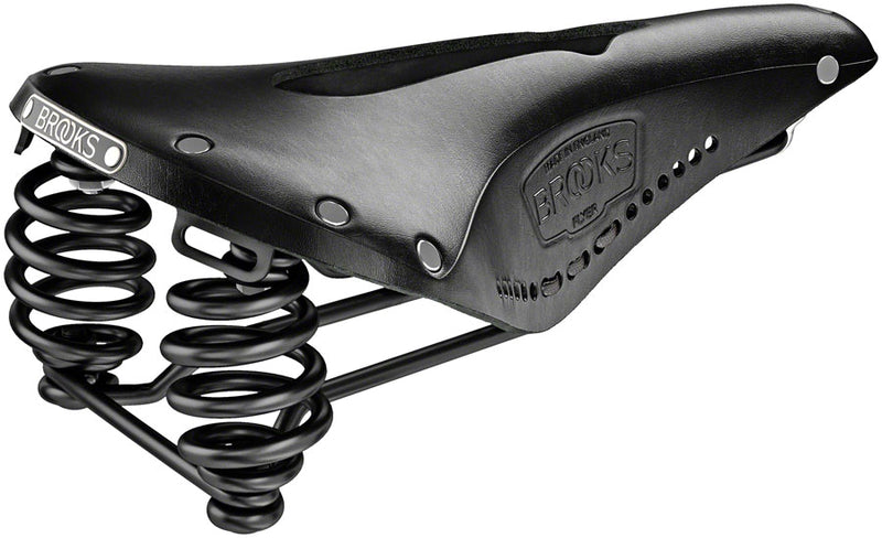 Load image into Gallery viewer, Brooks Flyer Saddle - Steel Carved Black
