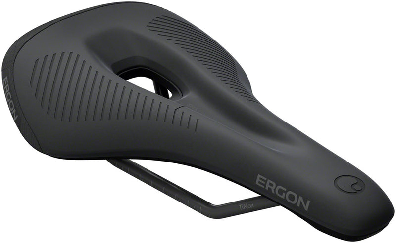 Load image into Gallery viewer, Ergon SMS Comp Saddle - TiNox SL Black Men's Small/Medium
