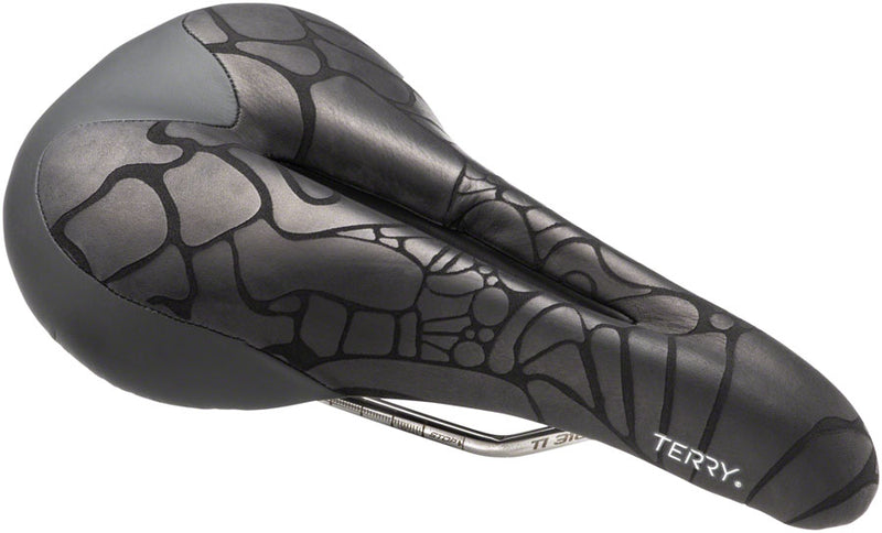 Load image into Gallery viewer, Terry Butterfly Ti Saddle - Titanium Black Women's

