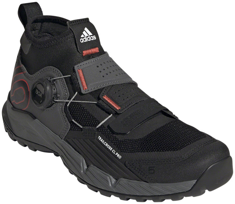 Load image into Gallery viewer, Five Ten Trailcross Pro Mountain Clipless Shoes - Women's Gray/Black/Red 5

