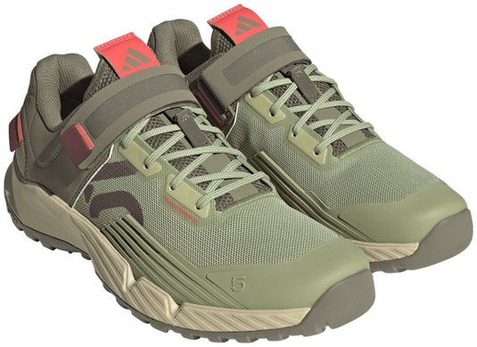 Five Ten Trailcross Mountain Clipless Shoes - Women's Magic Lime/Quiet Crimson/Orbit Green 5.5