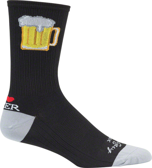 SockGuy SGX Tallboy Socks - 6" Black Large/X-Large