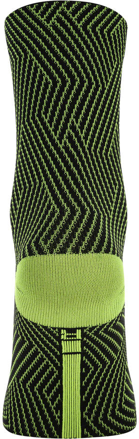 Load image into Gallery viewer, GORE C3 Mid Socks - 6.7&quot; Neon Yellow/Black Mens 6-7.5
