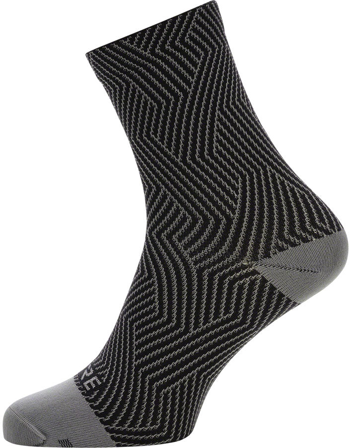 Load image into Gallery viewer, GORE C3 Mid Socks - 6.7&quot; Graphite Gray/Black Mens 8-9.5
