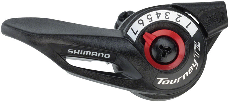 Load image into Gallery viewer, Shimano Tourney TZ500 7-Speed Right Thumb Shifter
