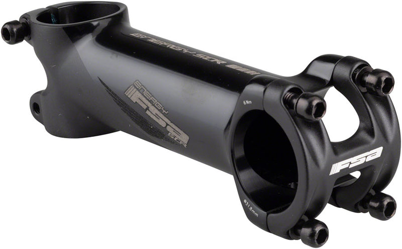 Load image into Gallery viewer, Full Speed Ahead Energy SCR Stem - 110mm 31.8 Clamp +/-6 1 1/8" Black/Gray
