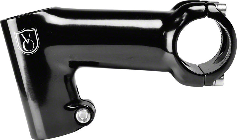 Load image into Gallery viewer, Velo Orange Tall-Stack Stem - 80mm 31.8 Clamp -17 1 1/8" Aluminum Black
