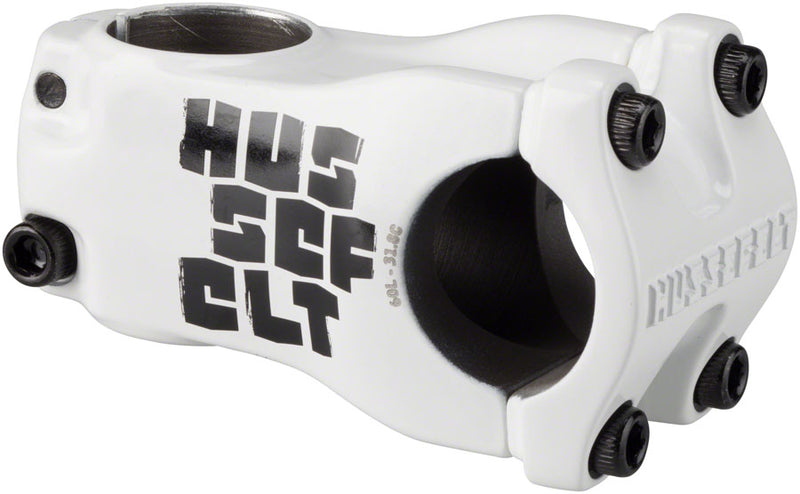 Load image into Gallery viewer, TruVativ Hussefelt Stem - 60mm 31.8 Clamp +/-0 1 1/8" Aluminum White
