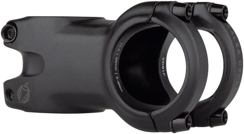 Load image into Gallery viewer, Salsa Guide Trail Stem- 50mm 35.0 Clamp 0 Degree 1 1/8" Aluminum Black
