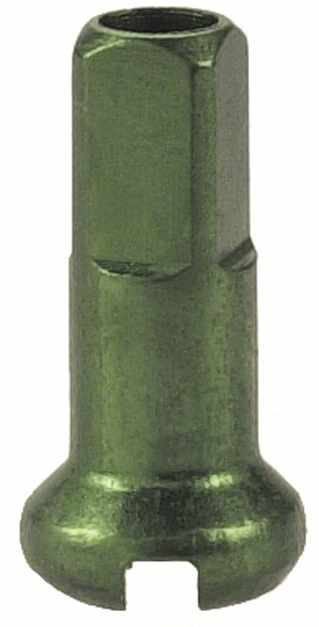 Load image into Gallery viewer, DT Swiss Standard Spoke Nipples - Aluminum 2.0 x 12mm Green Box of 100
