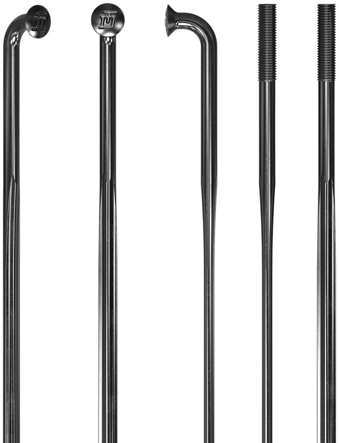 Load image into Gallery viewer, DT Swiss Revolite Spokes - 2.0/1.3/2.3 272mm J-bend Black Box of 20
