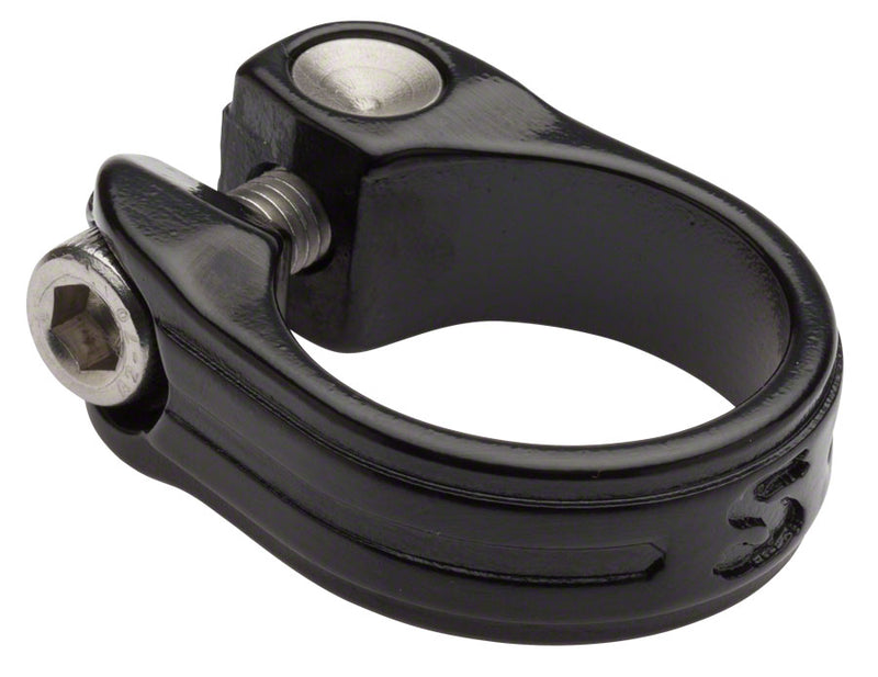 Load image into Gallery viewer, Surly Stainless Seatpost Clamp - 30.0mm Bolt-On Black
