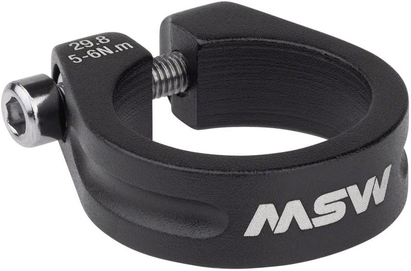Load image into Gallery viewer, MSW Seatpost Clamp - 29.8mm Bolt-On Black
