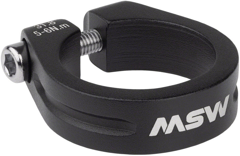 Load image into Gallery viewer, MSW Seatpost Clamp - 31.8mm Bolt-On Black
