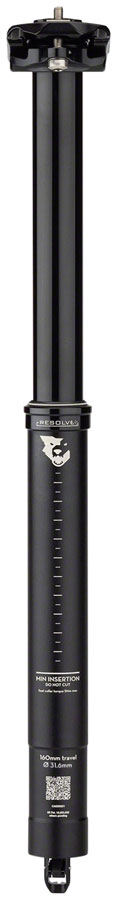 Load image into Gallery viewer, Wolf Tooth Resolve Dropper Seatpost - 31.6 160mm Travel Black Rev 1
