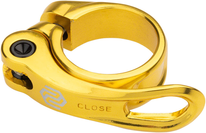 Load image into Gallery viewer, Promax QR-1 Seatpost Clamp - 31.8mm QR Gold
