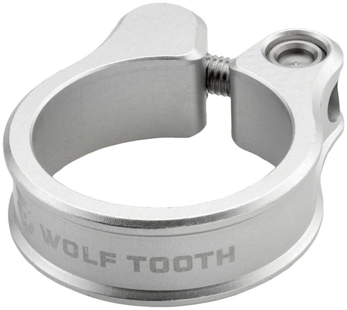 Wolf Tooth Seatpost Clamp - 31.8mm Raw Silver