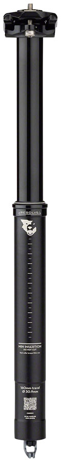 Load image into Gallery viewer, Wolf Tooth Resolve Dropper Seatpost - 30.9 160mm Travel Black Rev 2
