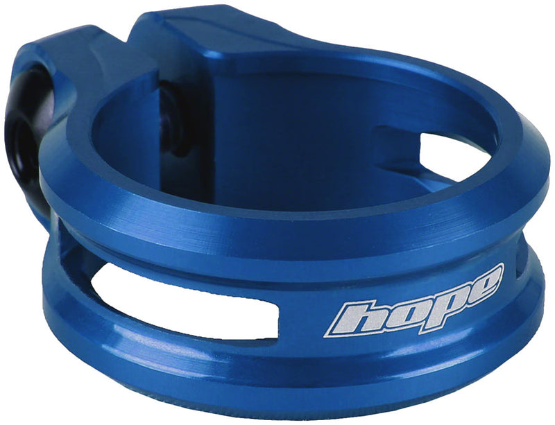 Load image into Gallery viewer, Hope Seatpost Clamp - 34.9mm Bolt-On Blue
