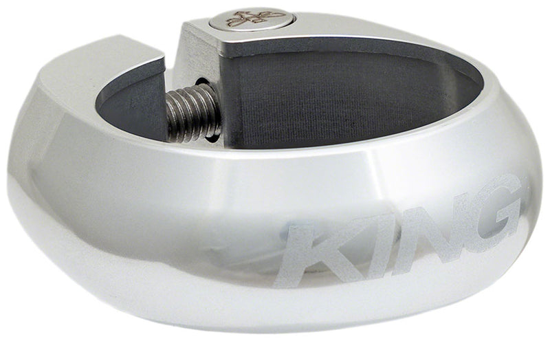 Load image into Gallery viewer, Chris King Seatpost Clamp - 34.9mm Bolt-On Silver
