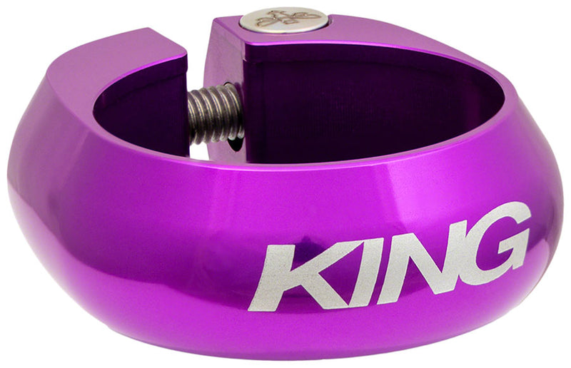 Load image into Gallery viewer, Chris King Seatpost Clamp - 34.9mm Bolt-On 3D Violet
