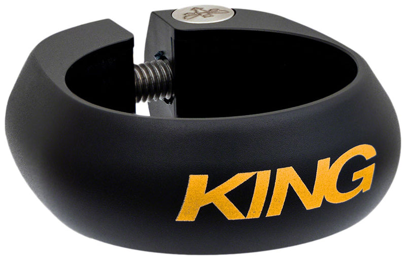 Load image into Gallery viewer, Chris King Seatpost Clamp - 34.9mm Bolt-On Two Tone Black/Gold
