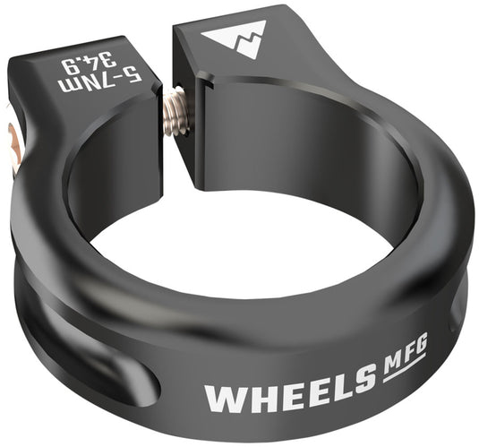 Wheels Manufacturing Seatpost Clamp - 34.9mm Bolt-On Black