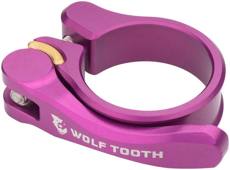 Load image into Gallery viewer, Wolf Tooth Components Quick Release Seatpost Clamp - 28.6mm QR Purple
