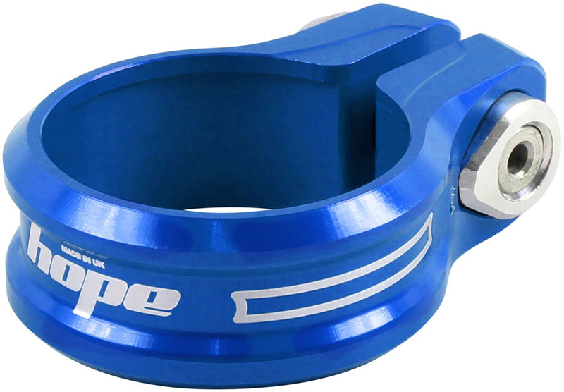 Load image into Gallery viewer, Hope Seatpost Clamp - 36.4mm Bolt-On Blue
