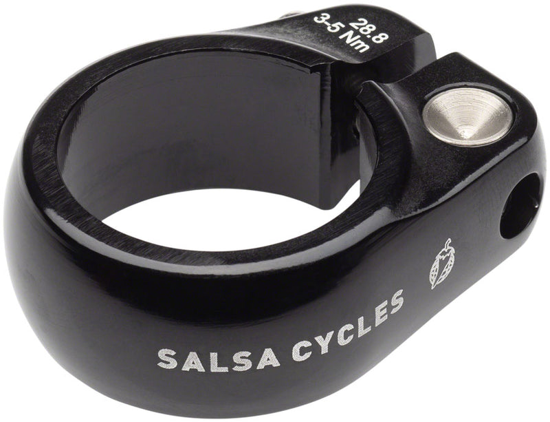 Load image into Gallery viewer, Salsa Lip-Lock Seatpost Clamp - 28.8mm Bolt-On Black
