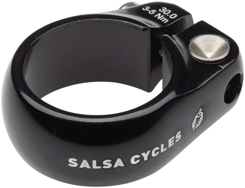 Load image into Gallery viewer, Salsa Lip-Lock Seatpost Clamp - 30.0mm Bolt-On Black
