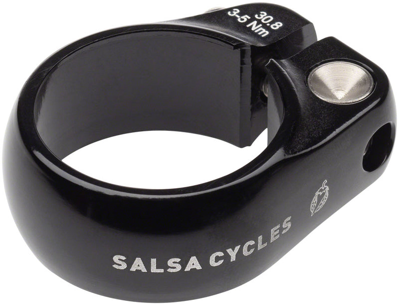 Load image into Gallery viewer, Salsa Lip-Lock Seatpost Clamp - 30.8mm Bolt-On Black
