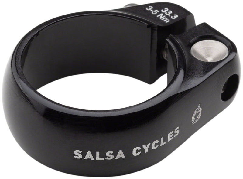 Load image into Gallery viewer, Salsa Lip-Lock Seatpost Clamp - 33.3mm Bolt-On Black
