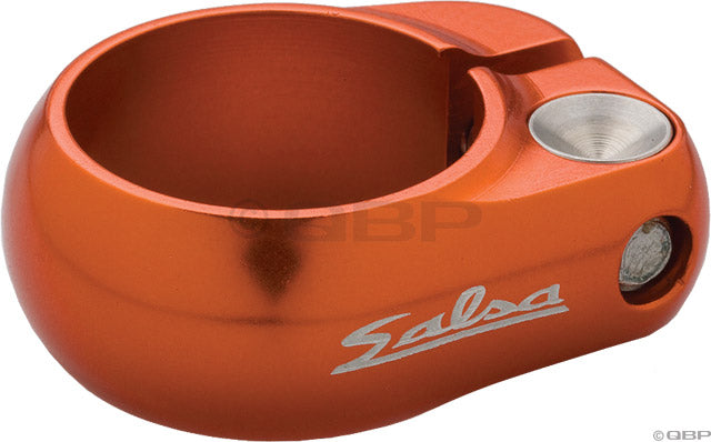 Load image into Gallery viewer, Salsa Lip-Lock Seatpost Clamp - 36.4mm Bolt-On Orange
