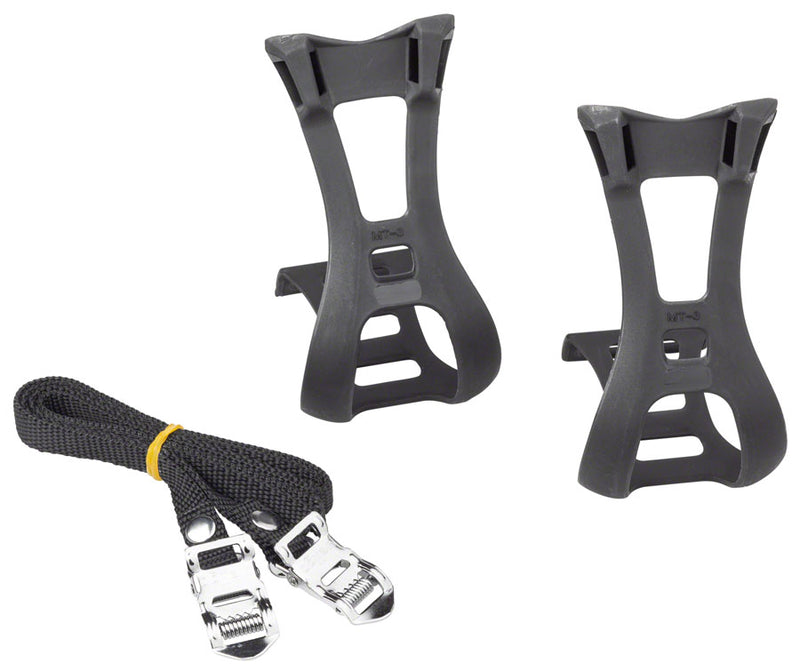 Load image into Gallery viewer, Dimension Toe Clip and Strap Set LG/XL Black
