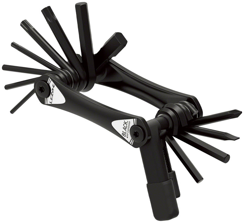 Load image into Gallery viewer, Lezyne Rap II - 13 Tubeless Multi Tool - 13 Bits Tubeless Plug Kit Black
